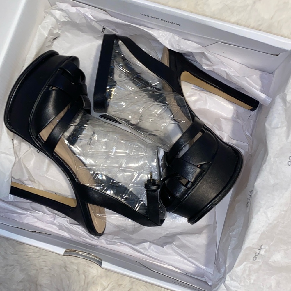 YSL Sandal Stiletto Black Heels